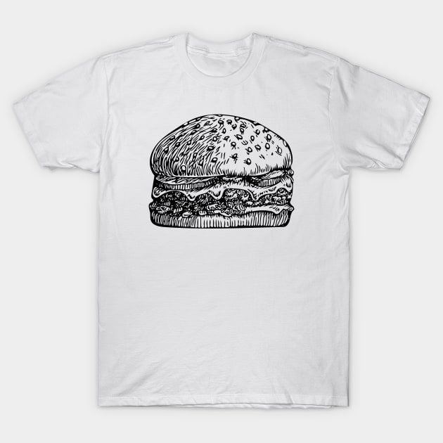 Vector Cheeseburger T-Shirt by AmberDawn